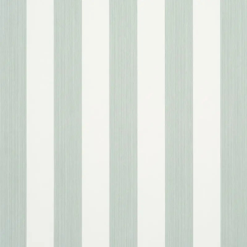 Schumacher Wallpaper 5013613 Edwin Stripe Medium Eucalyptus