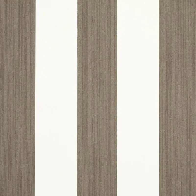 Schumacher Wallpaper 5013621 Edwin Stripe Wide Mocha