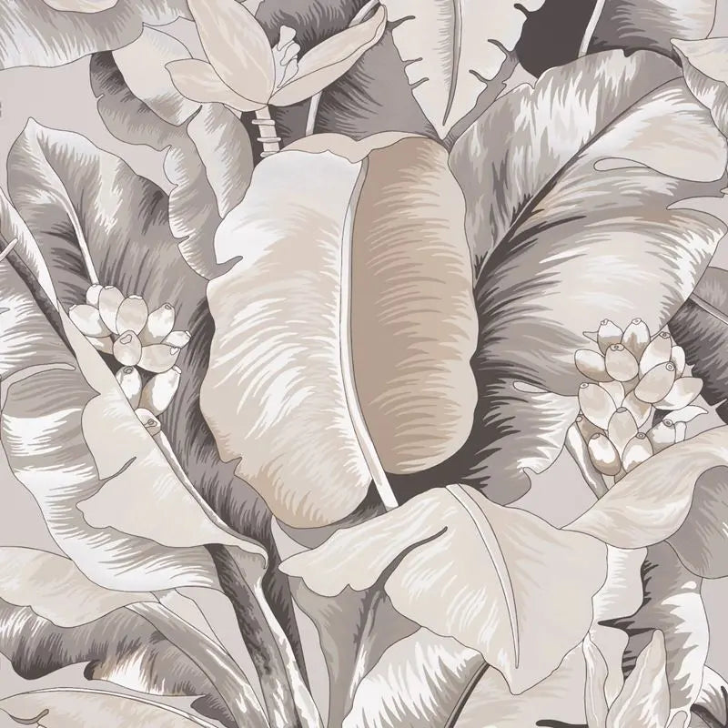 Schumacher Wallpaper 5013860 Botanico Metallic Platinum