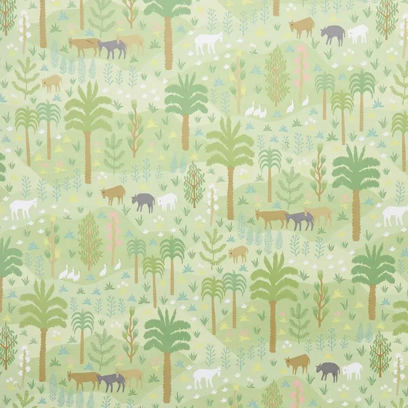 Schumacher Wallpaper 5013980 Las Colinas Green