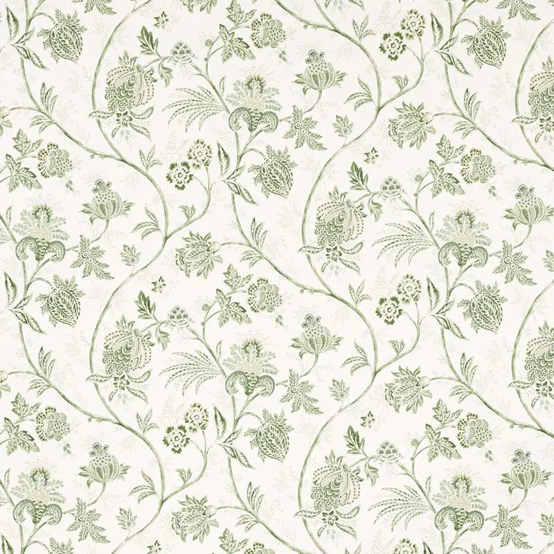 Schumacher Wallpaper 5014351 Chinoiserie Vine Leaf Green