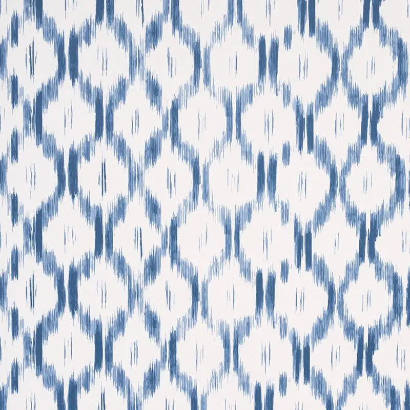 Schumacher Wallpaper 5014370 Santa Monica Indigo