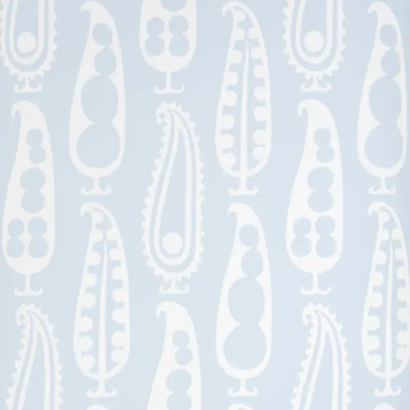 Schumacher Wallpaper 5015380 Paisley Peas Sky