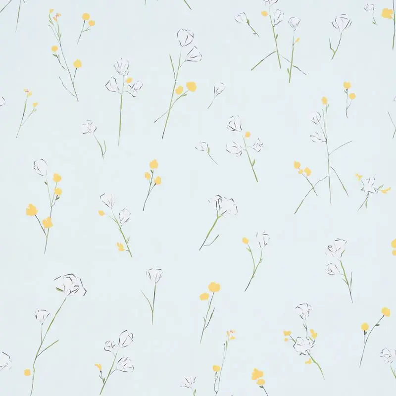 Schumacher Wallpaper 5016401 Alex's Floral Mist Blue