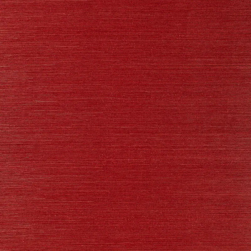 Schumacher Wallpaper 529632 Osan Sisal Red