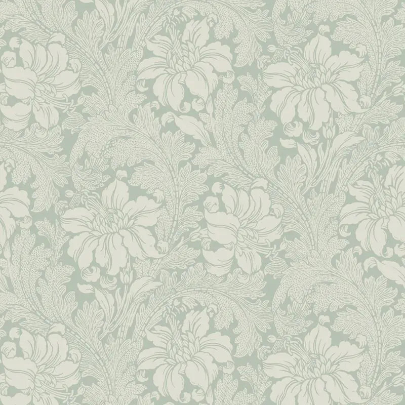 Schumacher Wallpaper 5350 Acanthus Garden Sage