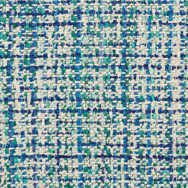 Schumacher Fabric 54236 Babe's Tweed Peacock