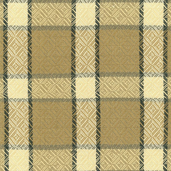 Schumacher Fabric 55331 Chesterfield Plaid Cork