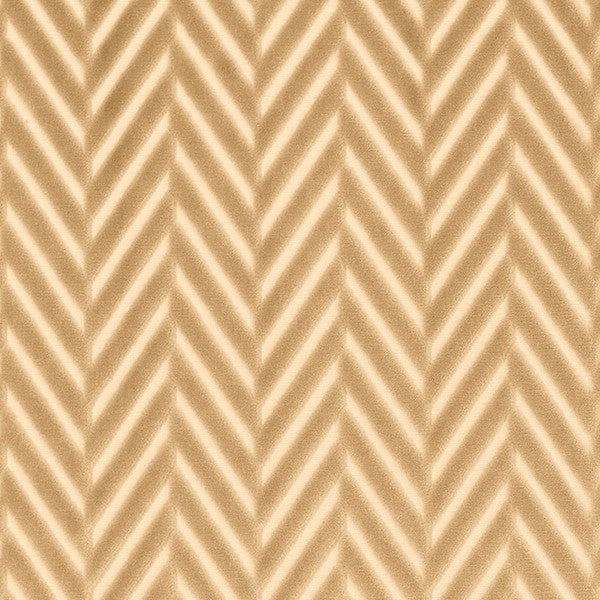 Schumacher Fabric 62170 Regent Velvet Herringbone Champagne