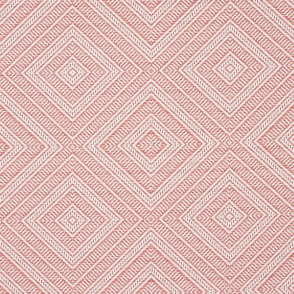 Schumacher Fabric 62847 Tortola Indoor/Outdoor Coral