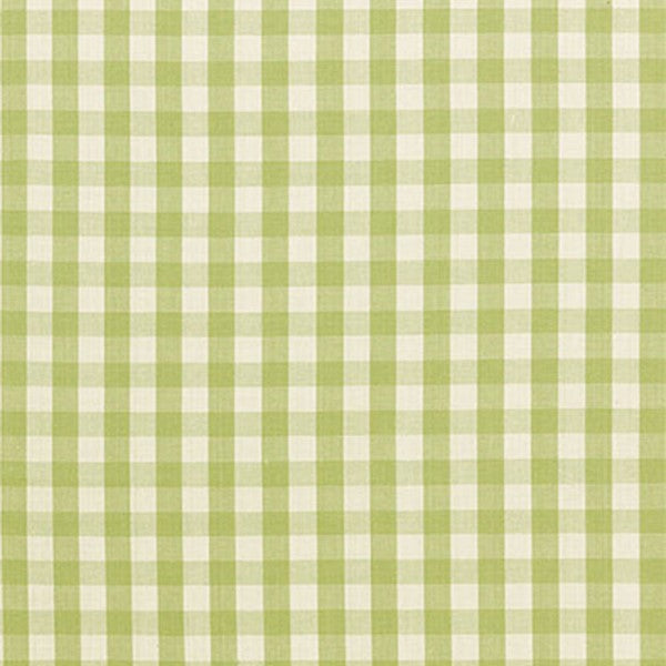 Schumacher Fabric 63056 Elton Cotton Check Sage