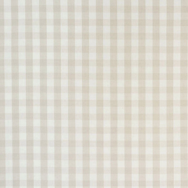 Schumacher Fabric 63068 Elton Cotton Check Natural