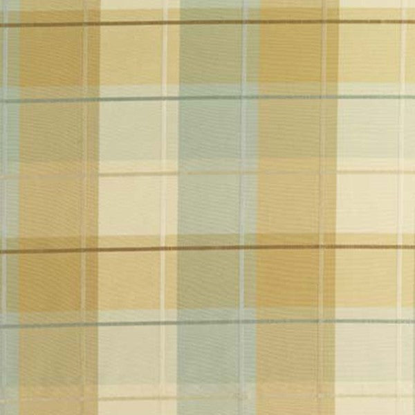 Schumacher Fabric 63361 Coin Silk Plaid Aqua