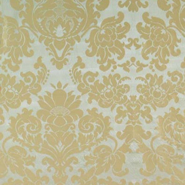 Schumacher Fabric 63741 Hatfield Silk Damask Mineral