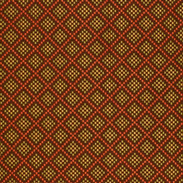 Schumacher Fabric 64412 Checkers Chocolate Poppy