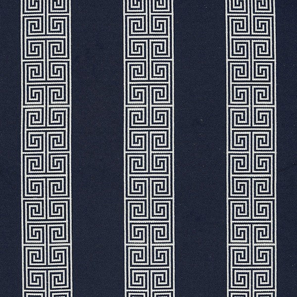 Schumacher Fabric 64603 Maiandros Weave Indigo