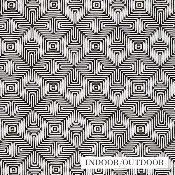 Schumacher Fabric 65322 Amazing Maze Kohl