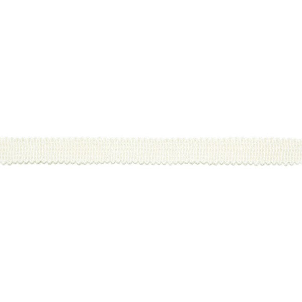 Schumacher Fabric Trim 65500 Yves Linen Tape Blanc