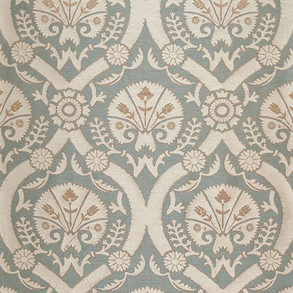 Schumacher Fabric 65770 Taza Damask Dusk