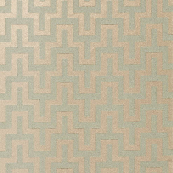 Schumacher Fabric 66551 Maubray Weave Aqua