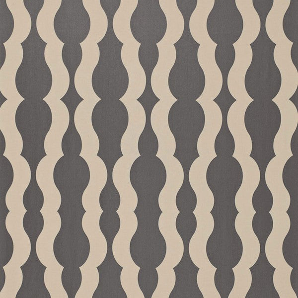 Schumacher Fabric 66570 Villeroux Weave Charcoal