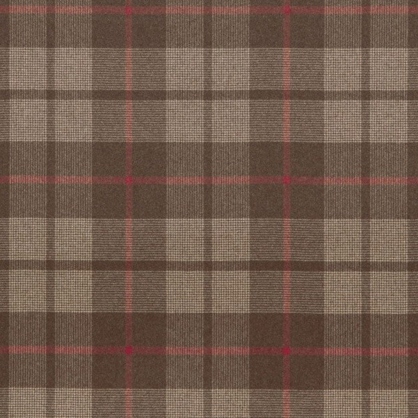 Schumacher Fabric 66662 Montana Wood Plaid Java