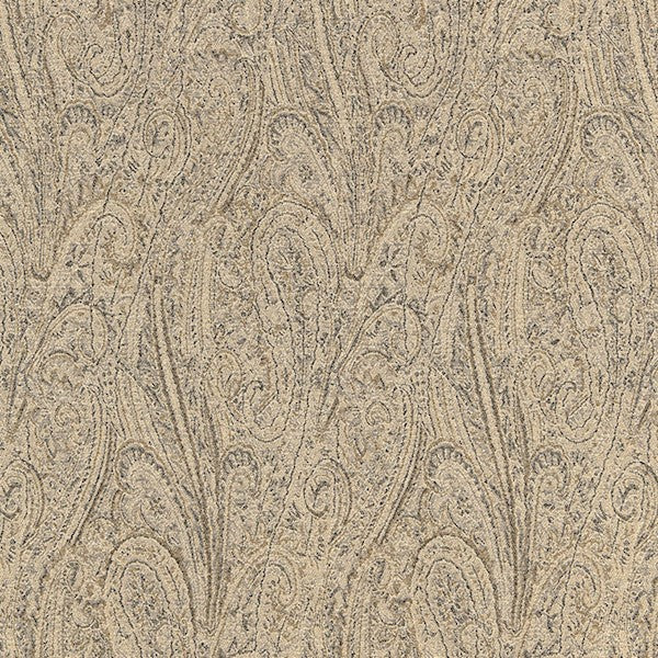 Schumacher Fabric 66702 Cameron Wool Paisley Buckskin