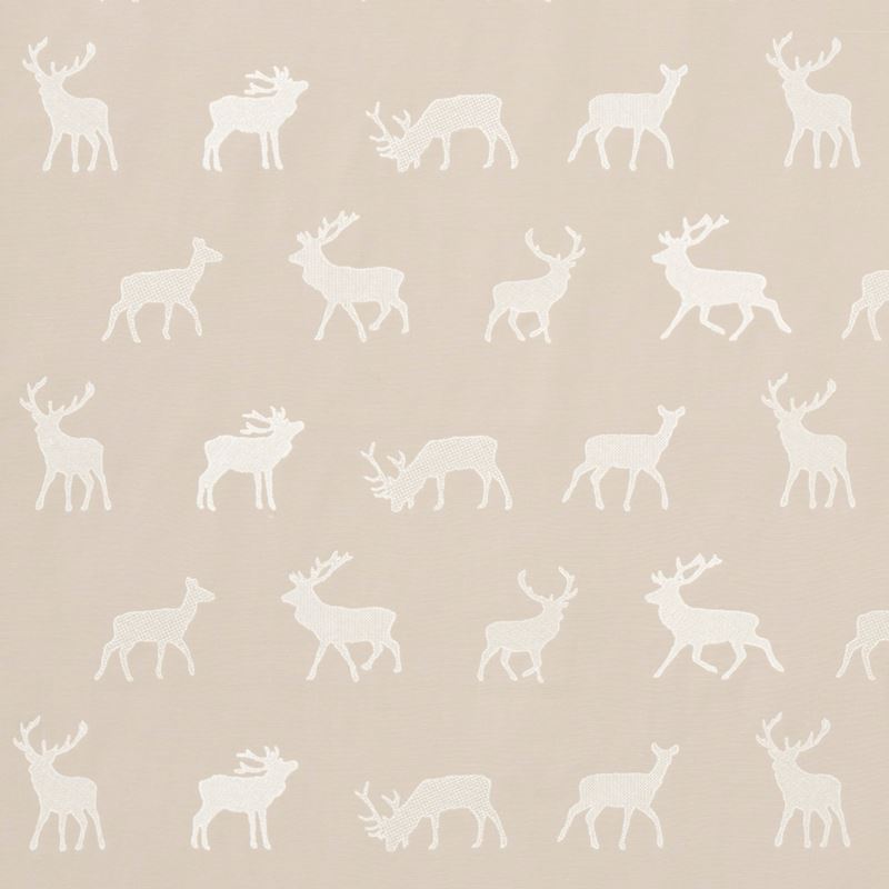 Schumacher Fabric 67163 Caribou Embroidery Parchment