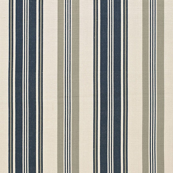 Schumacher Fabric 67480 Fjord Stripe Indigo