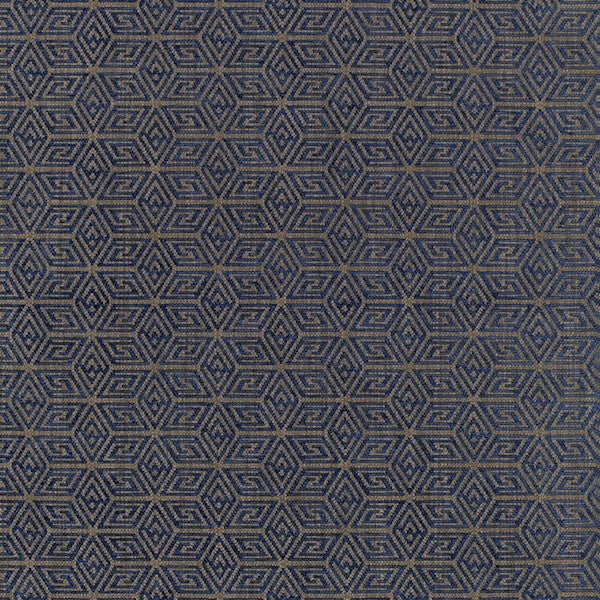 Schumacher Fabric 68741 Cosmati Chenille Ultramarine