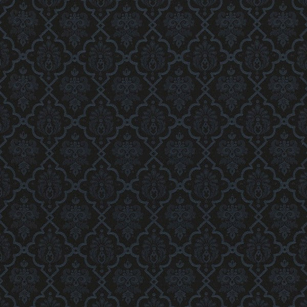 Schumacher Fabric 68814 Hedgerow Trellis Indoor/Outdoor Midnight