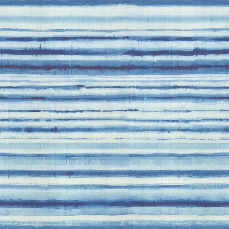 Schumacher Wallpaper 6886 Habotai Stripe Indigo