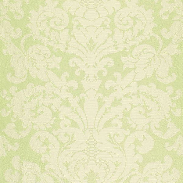 Schumacher Fabric 68883 Chateau Silk Damask Citron