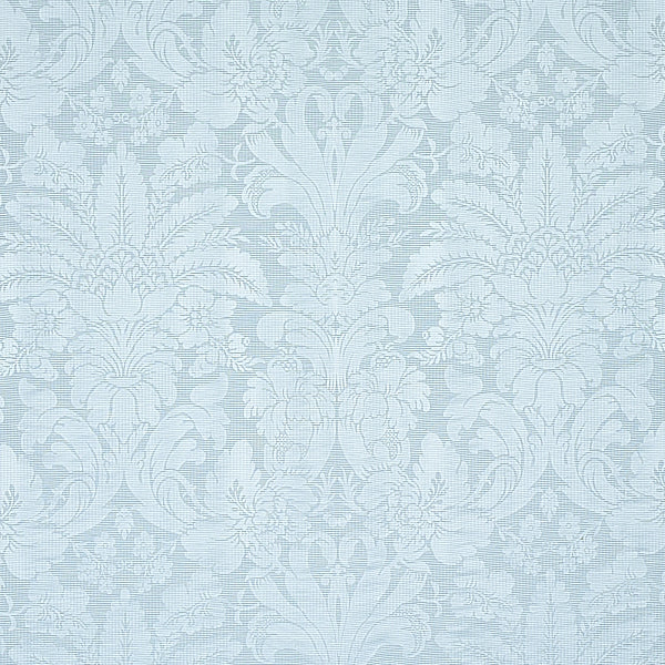 Schumacher Fabric 69144 Colette Linen/Silk Damask Chambray