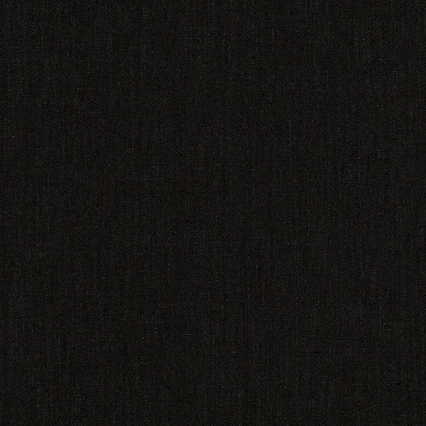 Schumacher Fabric 69341 Lange Glazed Linen Noir