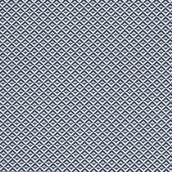 Schumacher Fabric 69842 Jamison Navy