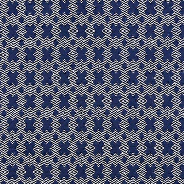 Schumacher Fabric 70142 Hix Navy