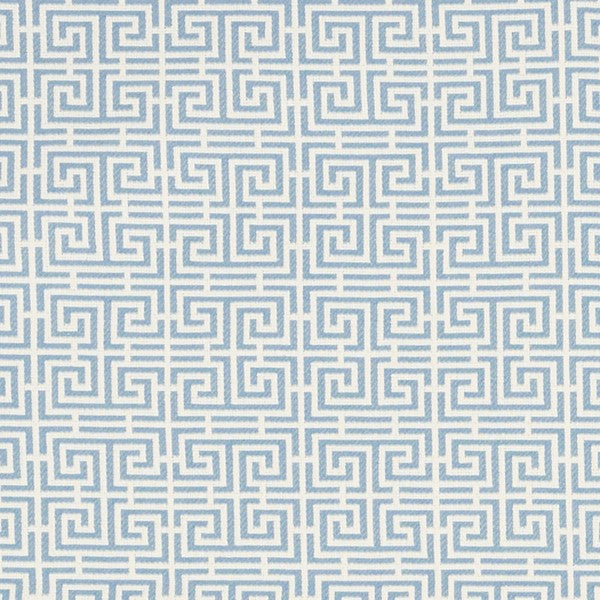 Schumacher Fabric 70560 Chinois Fret Sky Ivory