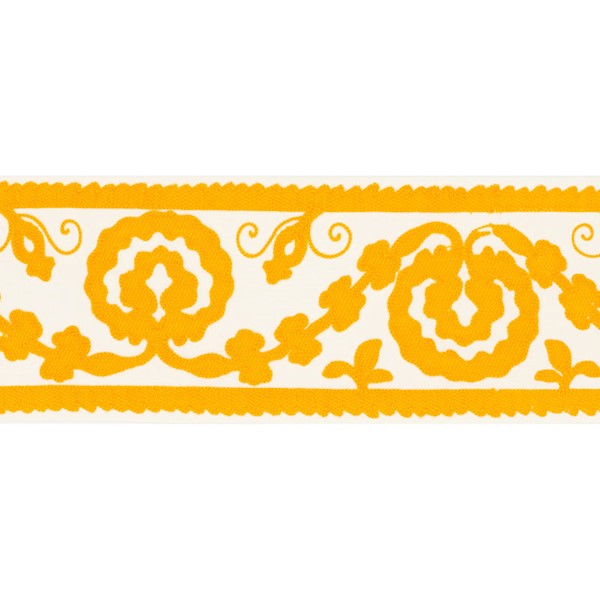 Schumacher Fabric Trim 70590 Ashbury Tape Yellow