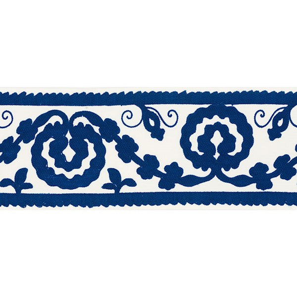 Schumacher Fabric Trim 70594 Ashbury Tape Blue