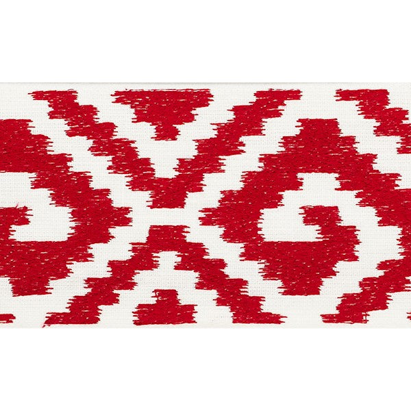 Schumacher Fabric Trim 70605 Fillmore Tape Red