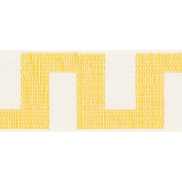 Schumacher Fabric Trim 70611 Matrix Tape Yellow