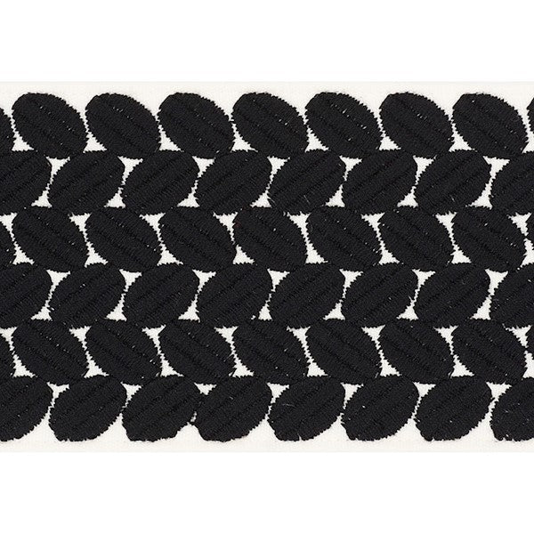 Schumacher Fabric Trim 70656 Berkeley Tape Black