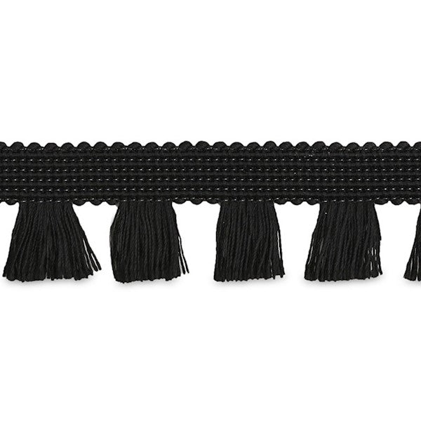 Schumacher Fabric Trim 70729 Bell Fringe Black