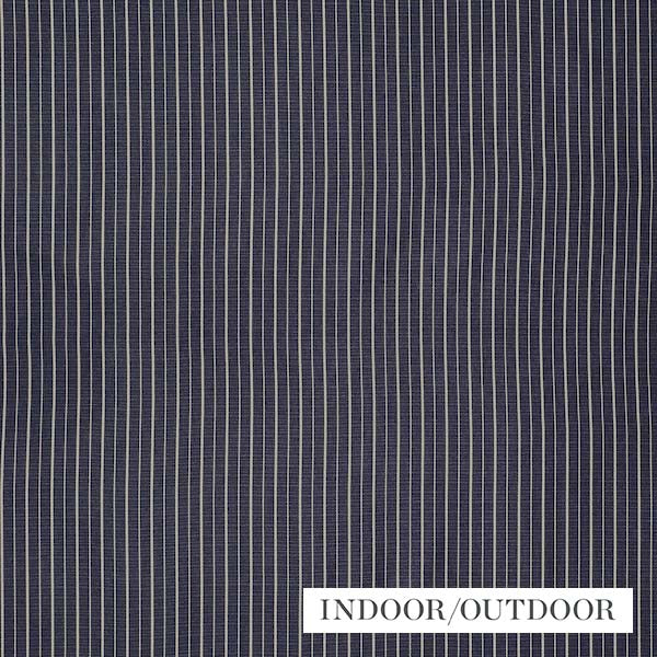 Schumacher Fabric 70890 Ostia Stripe Navy & Ivory