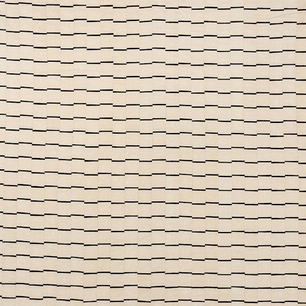 Schumacher Fabric 71210 Lines Black