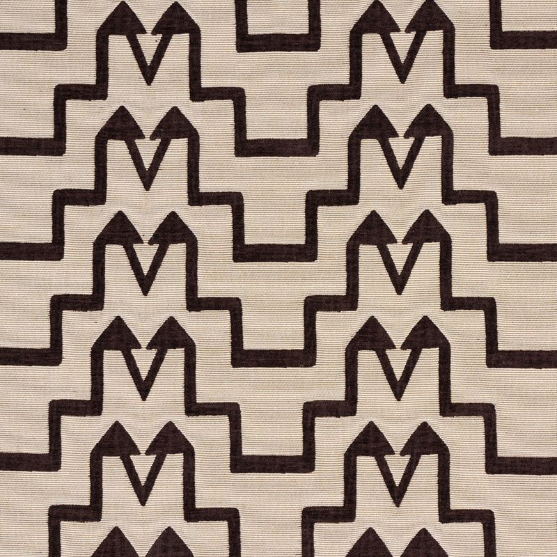 Schumacher Fabric 71244 Turkish Step Brown