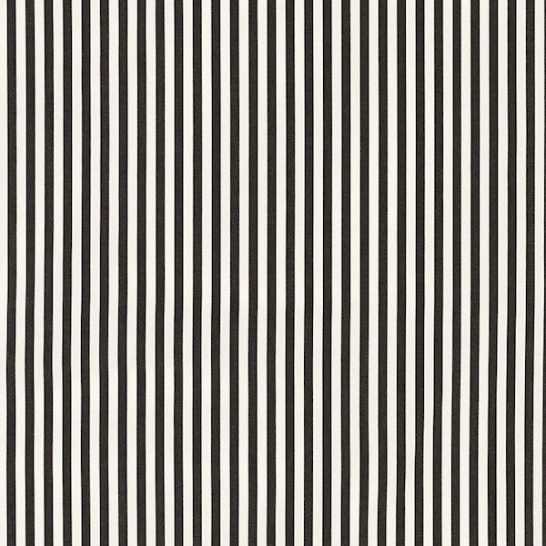 Schumacher Fabric 71340 Brigitte Stripe Black