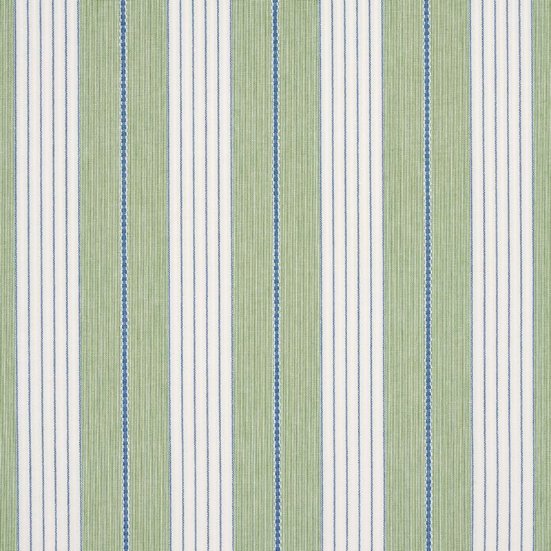 Schumacher Fabric 71376 Audrey Stripe Green