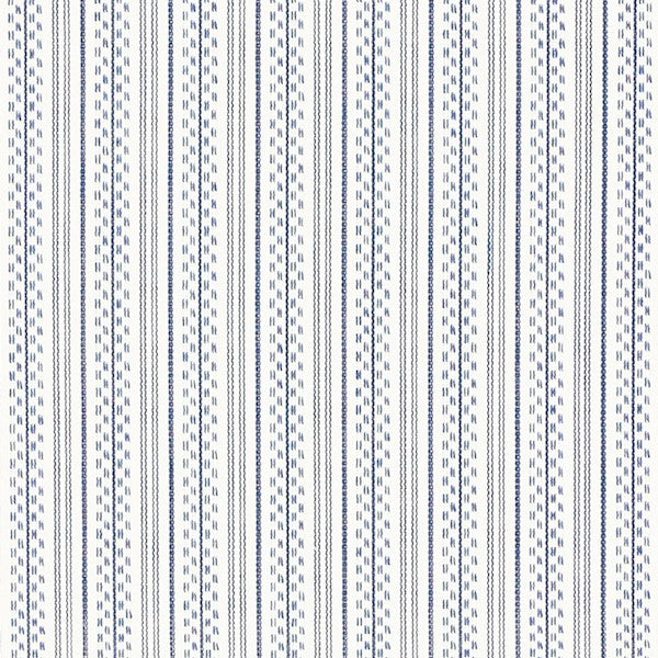 Schumacher Fabric 71413 Jack Stripe Navy